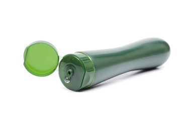 shampoo on the white background