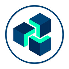 Zencash coin cryptocurrency. Vector colored sign icon. Internet money