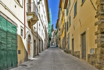 Fototapeta na wymiar City landscape. Cortona. Italy