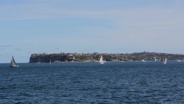 Sailing boats on Parramatta River