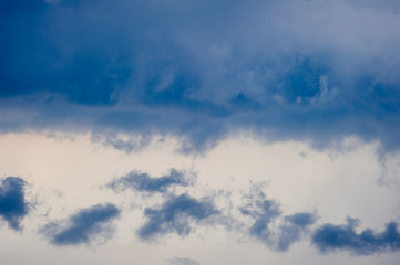 Panoramic view of apocalypse sky over city. Unbelievable nature landscape. Fantastic and outlandish...