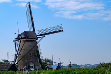 Fototapeta na wymiar Windmühle von Kinderdijk