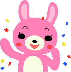 うさぎさん　お祝い