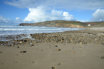 Plage des trépassés dans le Finistère