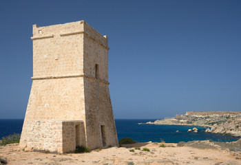 Fototapeta na wymiar Maltese Watch Tower