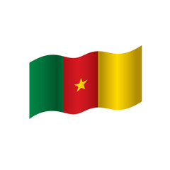 Cameroon flag, vector illustration