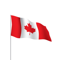 Canada flag, vector illustration