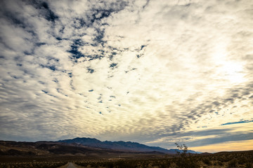 route dans le désert