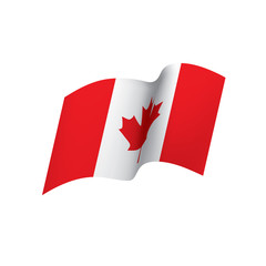 Canada flag, vector illustration