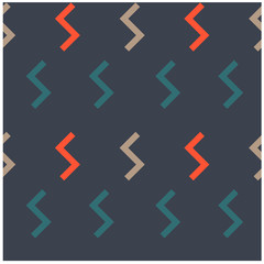 Geometric zigzag shapes seamless pattern. Design for print, fabric, textile. Seamless wallpaper