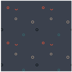 Empty circles seamless pattern. Design for print, fabric, textile. Seamless wallpaper