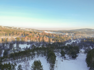 Aerial view at Divcibare, Serbia