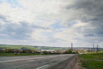 Fototapeta na wymiar The Mius River near the town of Miusinsk