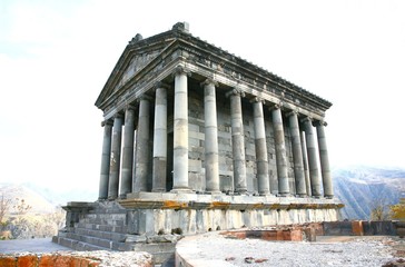 The Temple of Garni is Greco-Roman colonnaded building   near Yerevan , Armenia