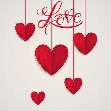 Symbol of love on sweet background