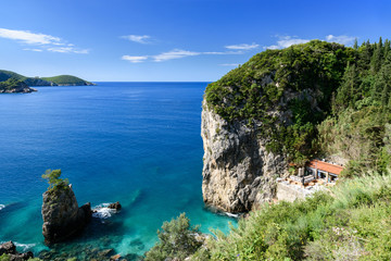 Porto Timoni beach, Korfu, Grecja