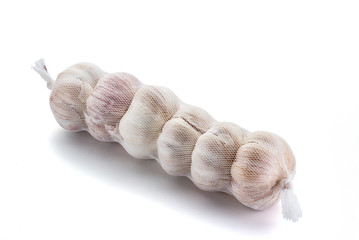 Garlik isolated on white background.