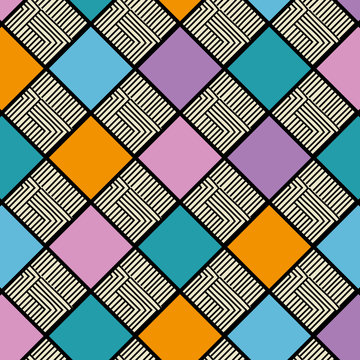 colors geometric pattern background vector illustration design