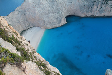 Beautiful lagoon on the island of Zakynthos in Greece