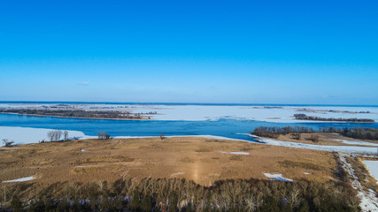 ice river pano