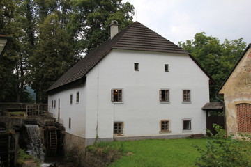 Plakat Mill house. Nature Park - Babiccino Valey. Czech Republic.