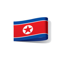 North Korea flag, vector illustration