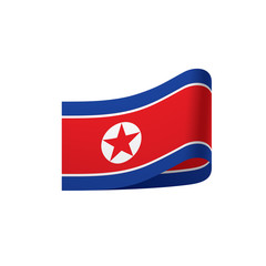 North Korea flag, vector illustration