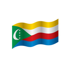 Comoros flag, vector illustration