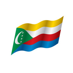 Comoros flag, vector illustration