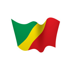 Congo flag, vector illustration