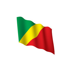 Congo flag, vector illustration