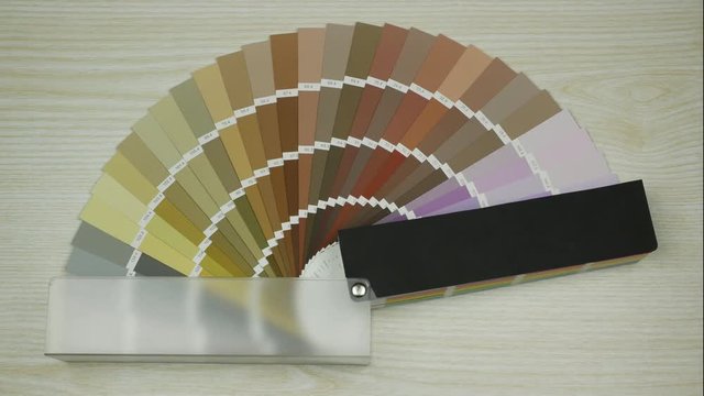 Color palette book. Stop motion.