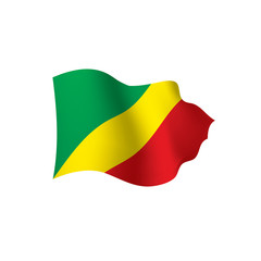 Congo flag, vector illustration