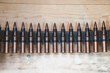wooden box with bullets amomo equipment terrorist arsenal terrorism top view