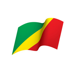 Congo flag, vector illustration