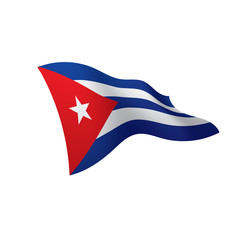 Cuba flag, vector illustration