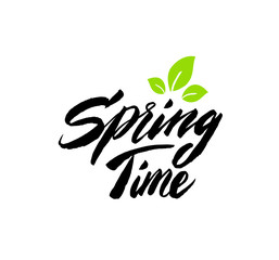 Spring time hand lettering card