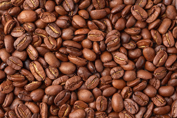 Coffee beans background