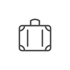 Suitcase line icon