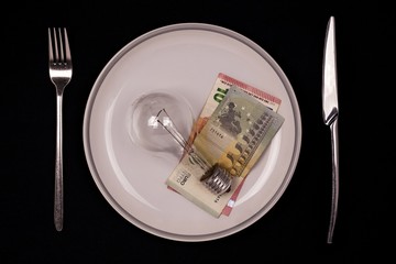Devil's Plate, abstraction about energy and money