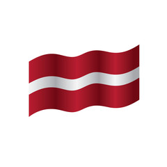 Latvia flag, vector illustration