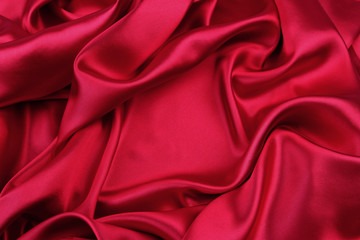 Obraz premium Red silk fabric