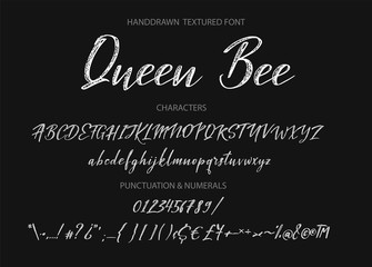 Calligraphic alphabet. Vector handdrawn letters. Typography alphabet for your designs: logo, typeface, web banner, card, wedding invitation.