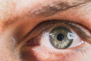 Eye close up