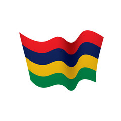 Mauritius flag, vector illustration
