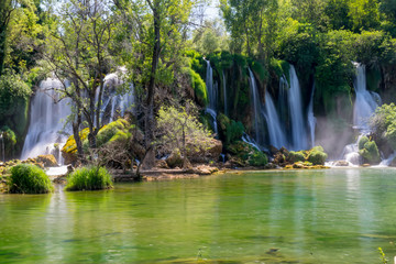 The picturesque Kravice falls in the National Park of Bosnia and Herzegovina.