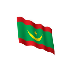 Mauritania flag, vector illustration