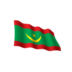 Mauritania flag, vector illustration