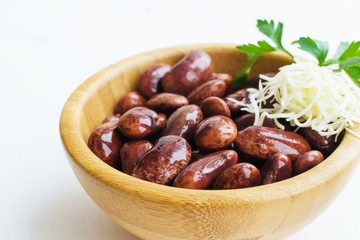 red beans with horse-radish and parsley