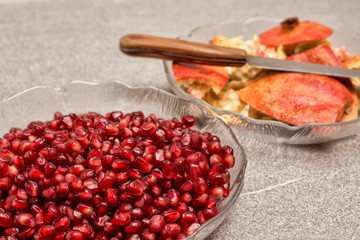 pomegranate white granatapfel punica granatum
